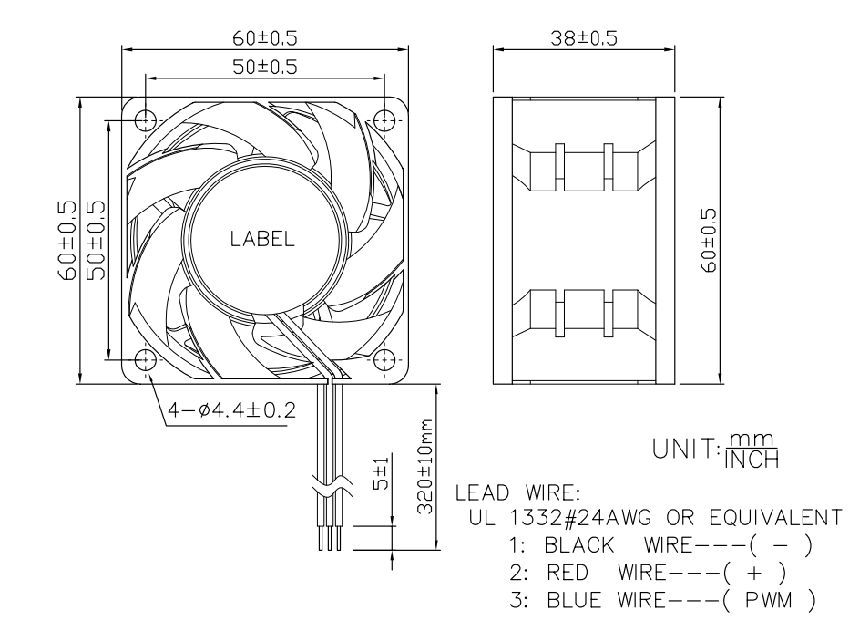 12v DC fan DA6038VH12B-B dimensions drawing.png 12v DC fan DA6038VH12B-B dimensions drawing.png